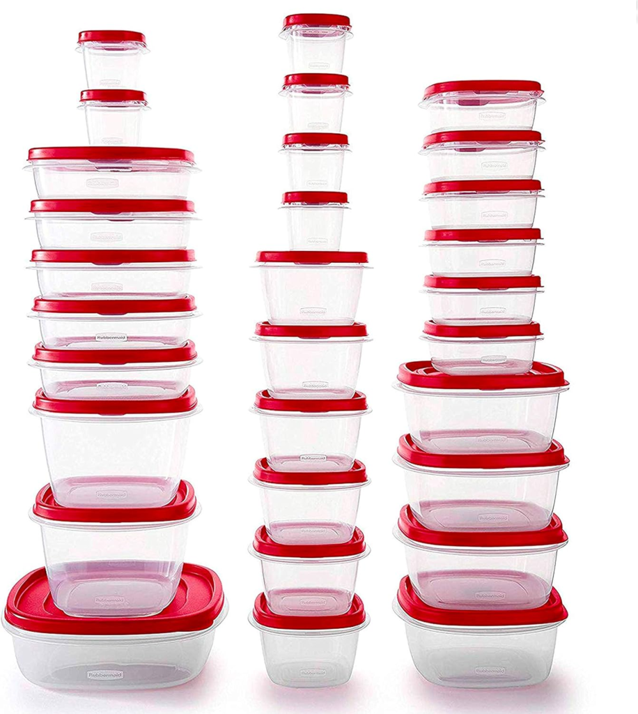 Rubbermaid 60-Piece Food Storage Containers with Lids