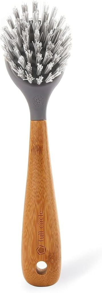 Full Circle Tenacious C Bamboo Dish Brush and Scraper