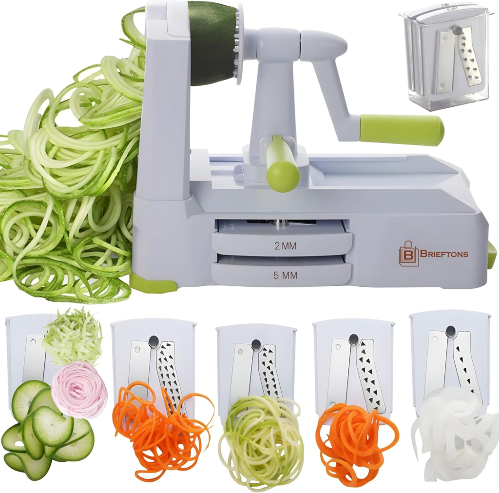 Brieftons 5-Blade Vegetable Spiralizer